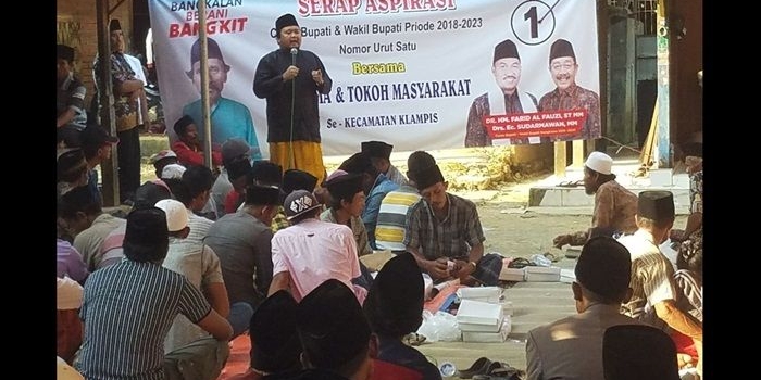 Tim kampanye paslon nomor 1 Farid-Sudarmawan terus bergerak lincah dan gesit. 