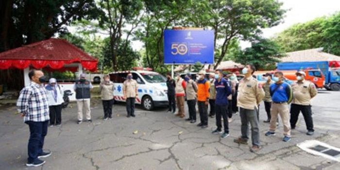 Tim Banyuwangi Peduli Semeru yang diberangkatkan ke Lumajang.