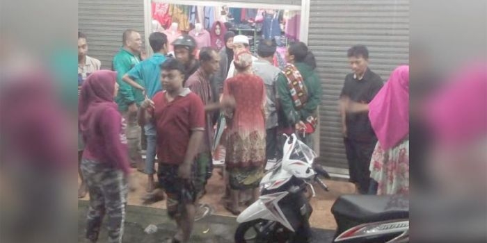 Bedak milik Kasiatun di Pasar Gotong Royong, yang dibobol maling.