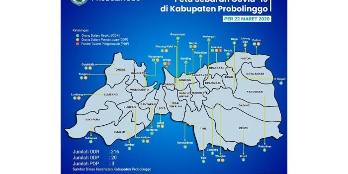 Perkembangan virus Corona di Kabupaten Probolinggo.