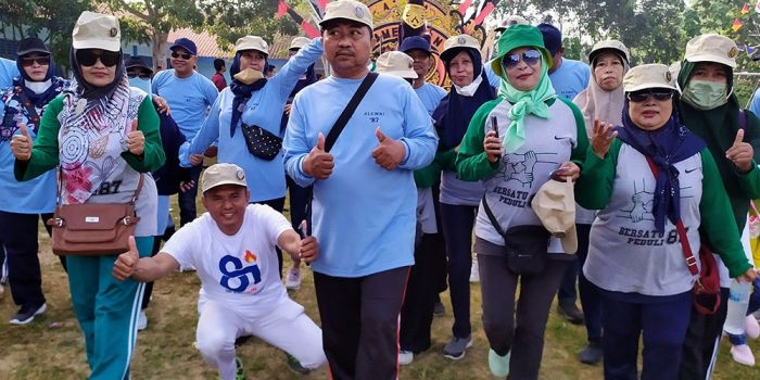 Para Alumni SMPN 1 Pamekasan saat mengikuti acara JJS.