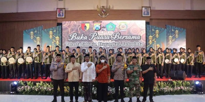 Buka bersama yang digelar Polresta Sidoarjo.