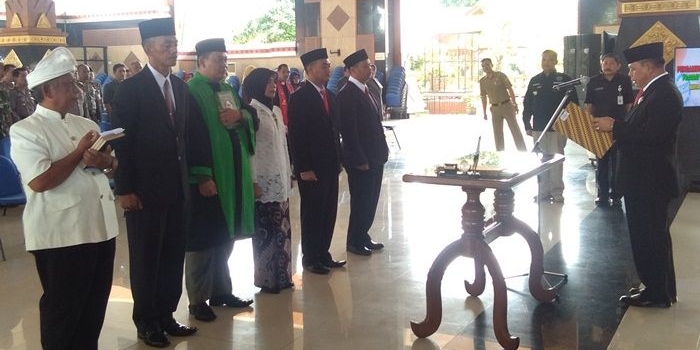 Momen pelantikan pejabat BNNK Tuban.