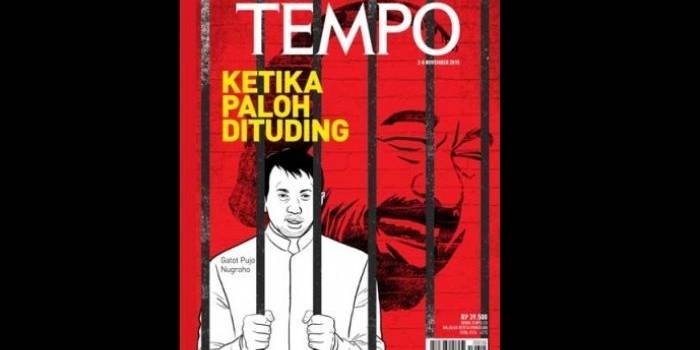 Cover Majalah Tempo yang kini lenyap di agen-agen di Surabaya