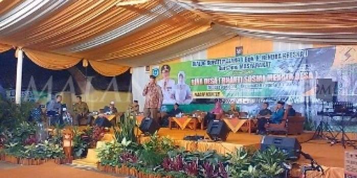 Bupati Malang H Rendra Kresna saat memberikan sambutan. (foto: malangpos)