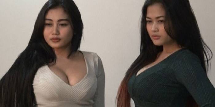 Artis pendatang baru Duo Serigala yang mendadak terkenal lewat   video Goyang Dribble di YouTube. (foto: kapanlagi.com)