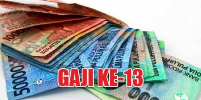 Ilustrasi gaji ke-13.