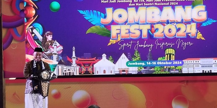 Pj Bupati Kabupaten Jombang Teguh Narutomo saat pembukaan Jombang Fest 2024