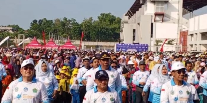Kegiatan Senam Anak Indonesia Sehat di Pamekasan