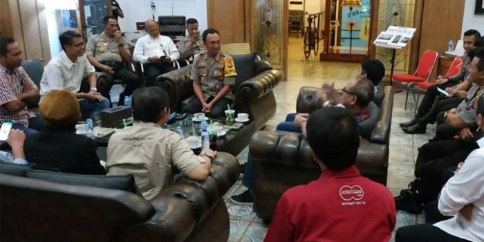 Silaturrahim antara Kapolrestabes Surabaya Kombes Pol Sandi Nugroho dengan AMSI Jatim.