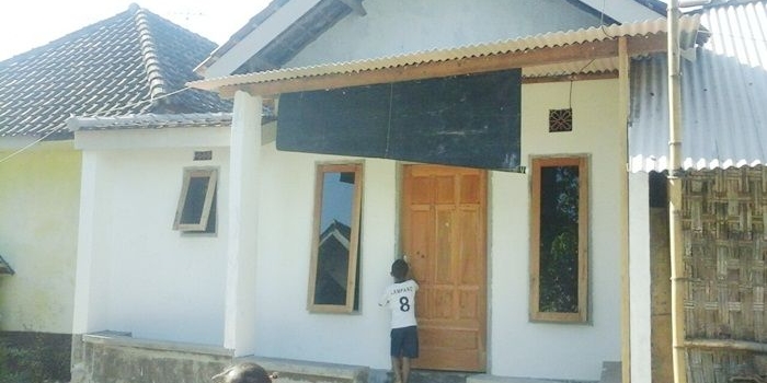 Salah satu unit rumah program RTLH Pemkab Pasuruan.