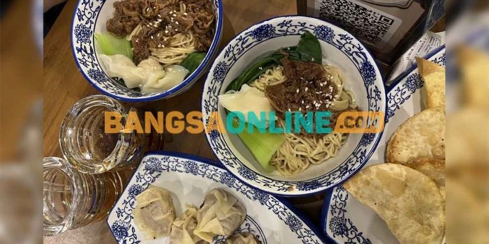 Bakmi di Prop Noodle Bar. Foto: BANGSAONLINE