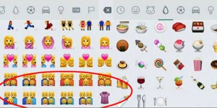 Emoji di Whatsapp yang mendukung LGBT. foto: feed