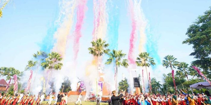 Upacara Hari Jadi ke-106 Kota Mojokerto.