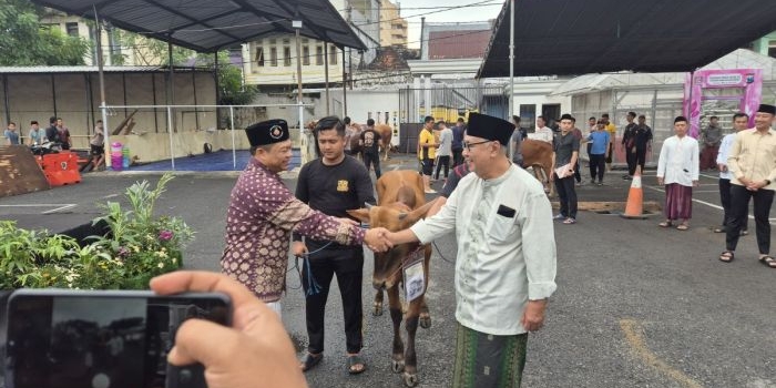 pcnu-surabaya-terima-sapi-kurban-dari-gubernur-hingga-mitra-kelembagaan-distribusi-pakai-undian