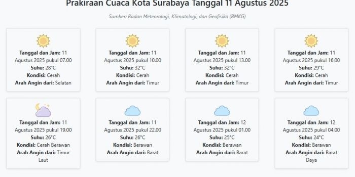 prakiraan-cuaca-kota-surabaya-hari-ini-senin-11-agustus-2025-suhu-24-32°c-kecepatan-angin-10-4-m