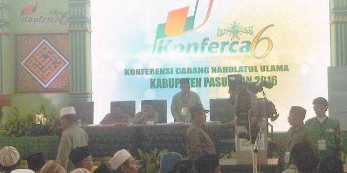 Suasana Konfercab NU Pasuruan. foto: fuad/ BANGSAONLINE