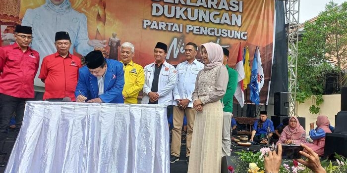 Deklarasi dukungan kepada Ning Ita dalam Pilwali Mojokerto 2024. 