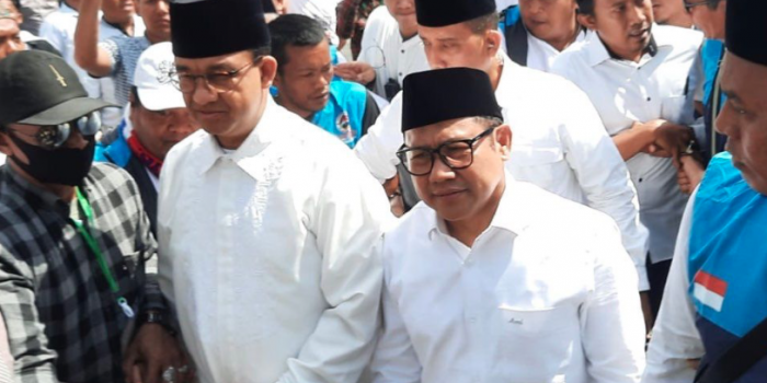 Anies Baswedan dan Muhaimin Iskandar saat tiba di Pondok Pesantren Al Raudhah Sumenep (dok. Ist)