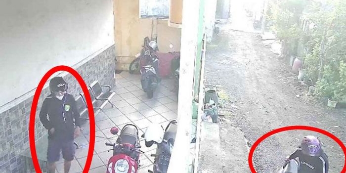 Aksi curanmor di Sidoarjo.