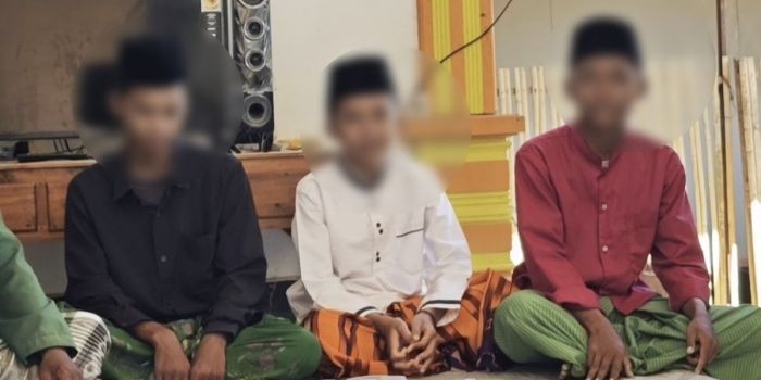 Ketiga pelajar iseng di Bangkalan yang membuat konten pocong