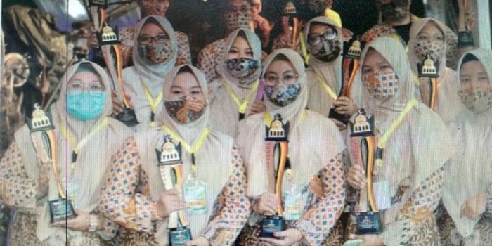 Kafilah Jawa Timur meraih juara III dalam MTQ Nasional XXVIII di Medan Sumatera Barat. foto: instagram