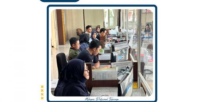 Suasana pelayanan kantor BPN Kabupaten Pasuruan