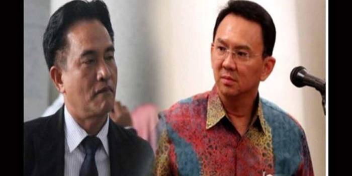 Yusril Ihza Mahendra dan Basuki Tjahaja Purnama (Ahok). (foto: istimewa)