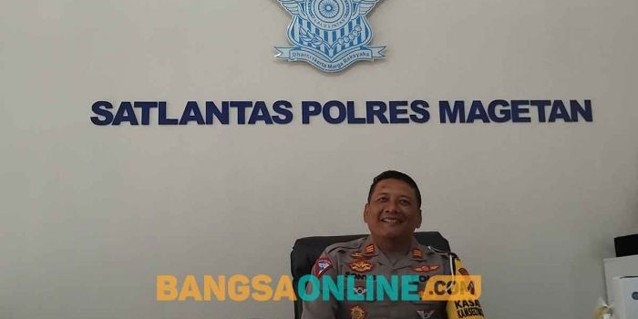 Kasatlantas Polres Magetan, AKP Sony Suhartanto. Foto: HENDRO SUHARTONO/BANGSAONLINE