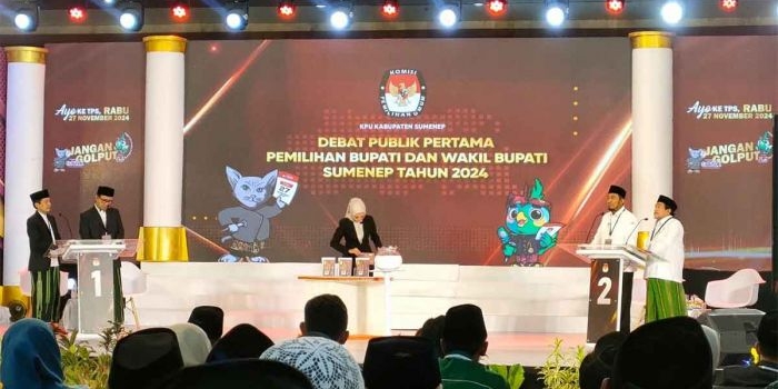 Debat publik Pilkada 2024 di Sumenep.