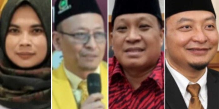 (Dari kiri) Ufiq Zuroida, Ahmad Nurhamim, Mujid Riduan, dan Asluchul Alif