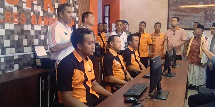 Ruang gedung SPKT Polres Bangkalan. 