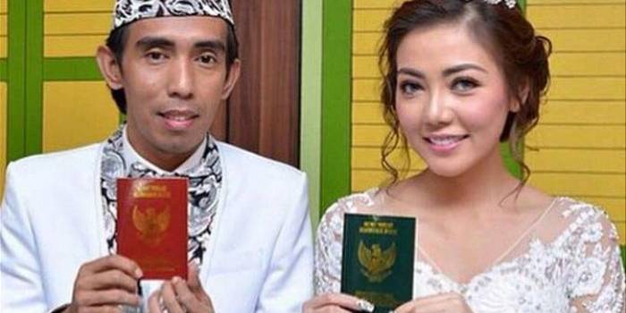 Bella Shofie saat menikah dengan Suryono. Foto: liputan6.com