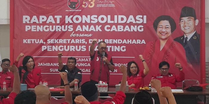 Konsolidasi PAC dan Ranting yang digelar DPC PDIP Surabaya.