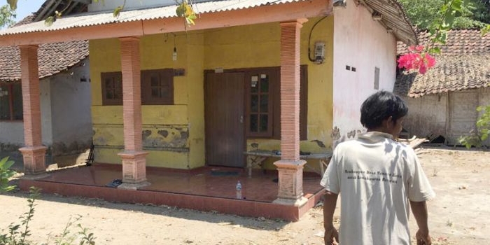 Rumah Iwan, pelaku pembunuhan di SPBU Jambearum, Kecamatan Puger, Jember.