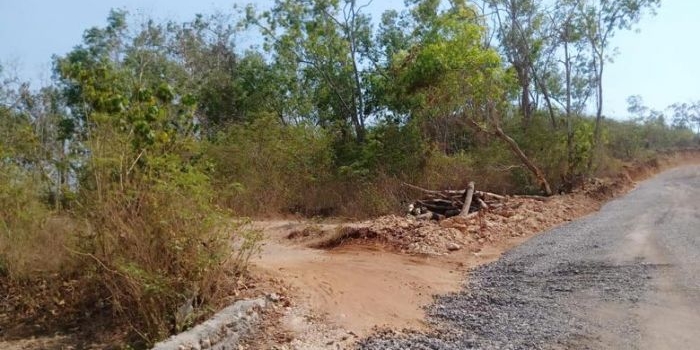 Lahan di petak 46 yang berlokasi di Desa Kebunan, Kecamatan Kota, Kabupaten Sumenep menjadi salah satu titik proyek peningkatan Jalan Lingkar Utara (JLU).