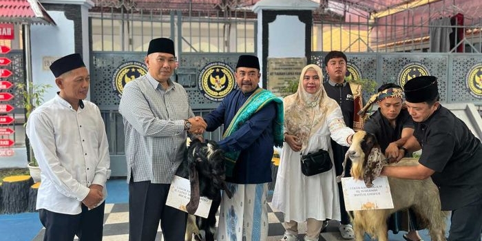Hewan kurban yang siap disembelih di Lapas Kediri.