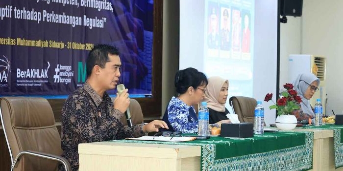 Pembinaan notaris yang digelar Kanwil Kemenkumham Jatim di Universitas Muhammadiyah Sidoarjo.