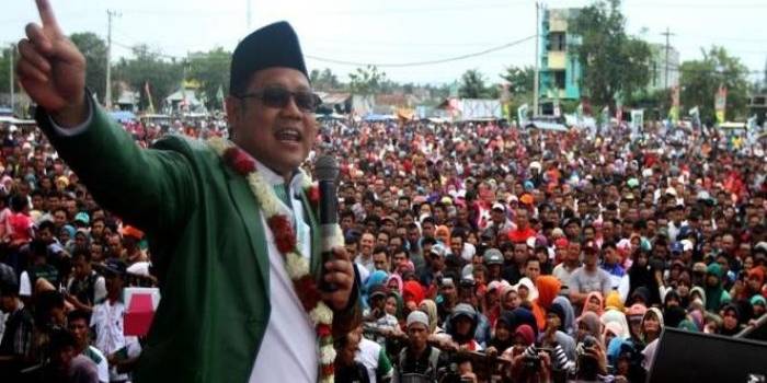 A Muhaimin Iskandar dalam kampanye PKB. Foto: antara