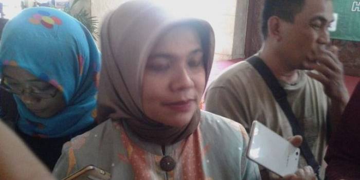 Ketua Panitia Harlah Muslimat Nahdatul Ulama Rusmaningsih Sudibyo saat berada di Pendopo Kantor Bupati Malang