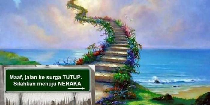 Ilustrasi: jalan menuju surga.
