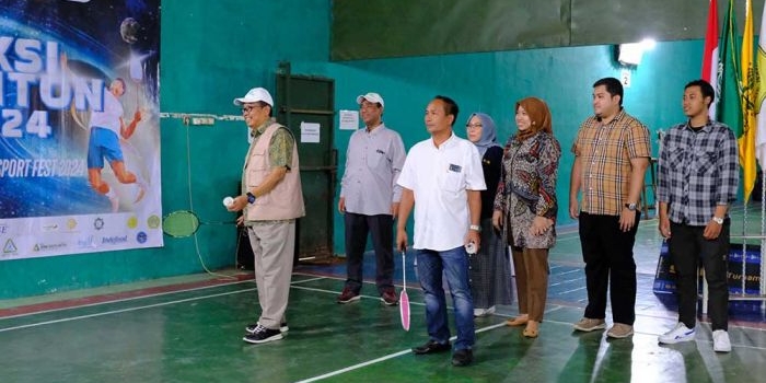 Rektor Unusida Fatkul Anam membuka Himaksi Badminton Cup (HBC) 2024, Kamis (14/8/2024). Foto: Ist.