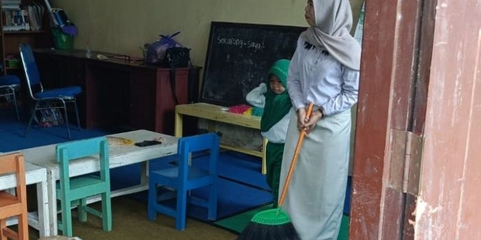 Salah satu ruang kelas yang digunakan TK 2 PGRI Suboh. Foto: Ist. 