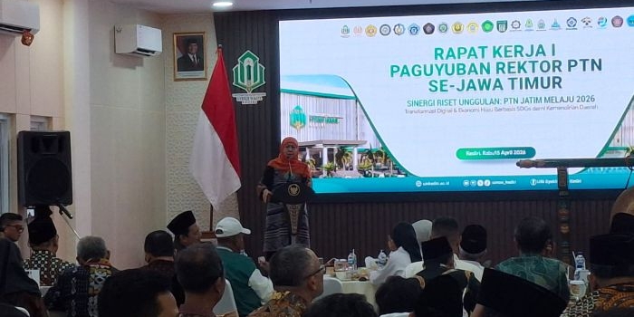 gubernur-khofifah-launching-riset-kolaboratif-ptn-jatim-melaju-2026-di-uin-syekh-wasil-kediri