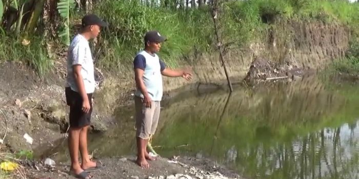 TKP bekas tambang galian C tempat korban tenggelam hingga ditemukan meninggal dunia