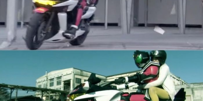 Machine Decader, kendaraan jagoan milik Kamen Rider Decade yang basicnya adalah Honda DN-01