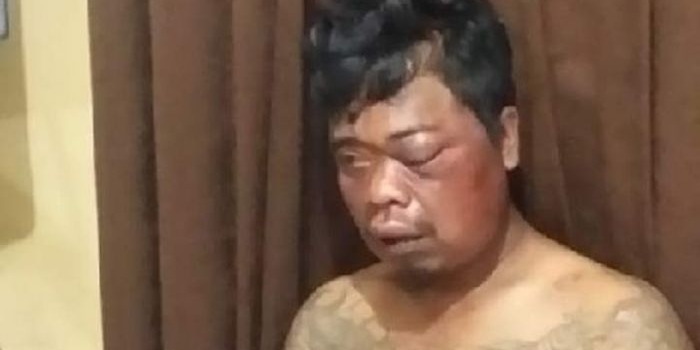 Korban digelandang ke Mapolsek Taman.