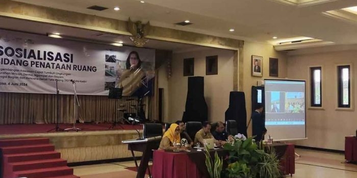 Sosialisasi bidang penataan ruang tentang pengembangan kawasan cepat tumbuh lingkungan di Kota Kediri. Foto: Ist