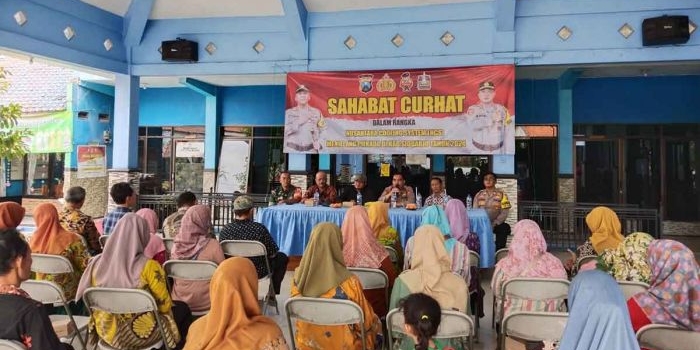 Giat yang digelar Polsek Krembung di Desa Rejeni. 