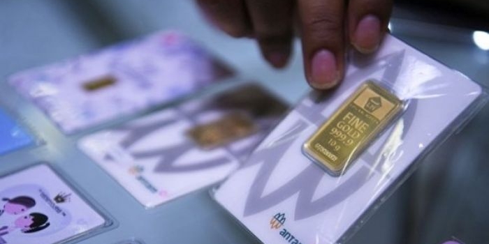 Harga emas antam per hari ini mengalami kenaikan tipis. Foto: Ist.